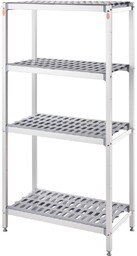 STALGAST Regał magazynowy aluminiowy, 900x460x1680 mm 686091