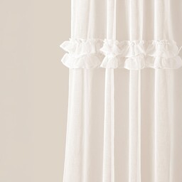 FIRANA Z FALBANAMI FRILLA - KREMOWA 140x250 Przelotka