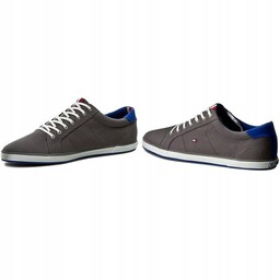 TOMMY HILFIGER TRAMPKI MĘSKIE SZARE SZNUROWANE 42 1JWD