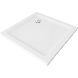 Brodzik prysznicowy 70x70 kwadratowy niski Mexen Flat biały