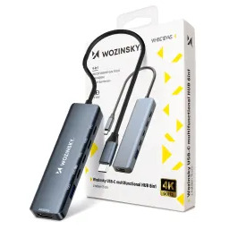 Wozinsky WHBC10Y4S 6w1 Szary Hub USB