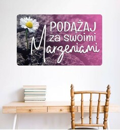 Kolorowa naklejka ścienna: Podążaj za swoimi marzeniami