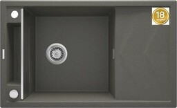 DEANTE Zlewozmywak 82x50 MAGNETIC antracyt metalik, k. pneum.