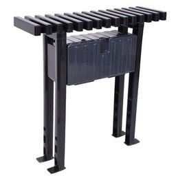 Ławka cmentarna 80 cm czarna