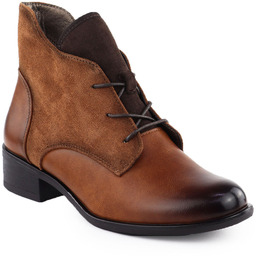 Botki damskie ocieplane camel Jezzi ASA198-15