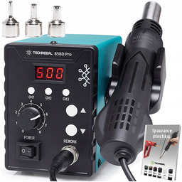 Stacja Lutownicza Spawarka plastiku Hot Air Techrebal 858D