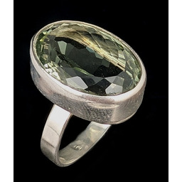 Pakamera Pierścionek Zielony ametyst