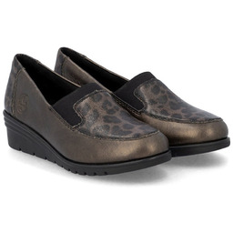 Mokasyny damskie Rieker L5351-90 BRONZE R.41