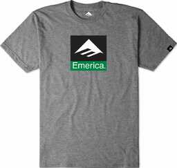 t-shirt męski EMERICA CLASSIC COMBO TEE Charcoal/Heather