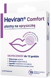 Heviran Comfort plastry na opryszczkę x15 sztuk