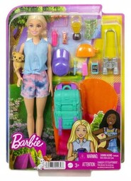 Barbie Malibu na kempingu. Lalka z akcesoriami