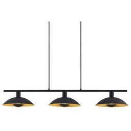 Lindby - Narisara Long Lampa Wisząca Black/Gold