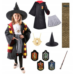 HARRY POTTER strój HERMIONA 9-10 lat zest. 13el.