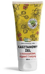 Kasztanowy żel z ruszczykiem, algami i rutyną VIRDE,