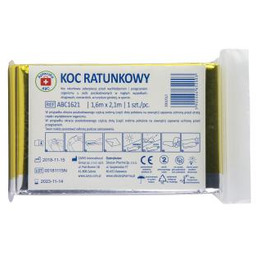 Apteczka ABC Koc ratunkowy srebrno-złoty (160x210cm), 1szt.