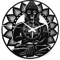 Natychmiastowa Karma zegary winylowe Ściany Sztuka Świątynia Mandala