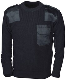 sweter WOJSKOWY BW ACRYL SCHWARZ