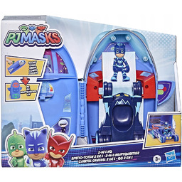 Zestaw Pj Masks Pidżamersi Baza Kotboy Pojazd 2w1