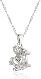 Naszyjnik znak zodiaku Wodnik srebrny