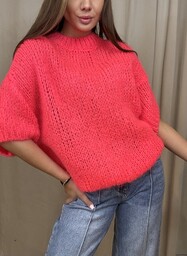 Pakamera Moherowy sweter Rosso