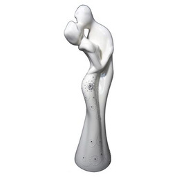 Figurka szkliwiona para wysoka Swarovski 46 cm Souvenire