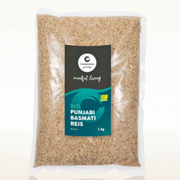 Brązowy Ryż Punjabi Basmati BIO 1kg Cosmoveda