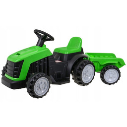 Bemi, Traktor z Przyczepą na Akumulator 6V Zielony