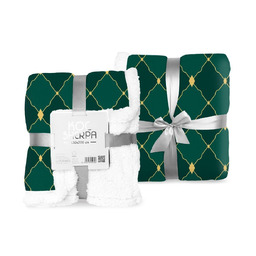 Faro Koc narzuta z mikrofibry 150x200 Sherpa zielony