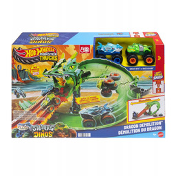 Hot Wheels. JFR06 Smoczy wyścig. Zestaw z autkami