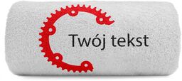 Mały Ręcznik Zębatka + Twój tekst 100x50