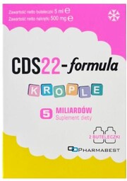 CDS22-formula Krople 5 mld liofilizowanych kultur bakterii, 2x5