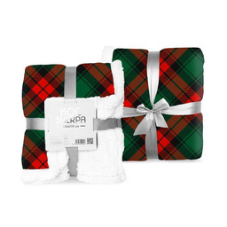 Faro Koc narzuta z mikrofibry 150x200 Sherpa zielony