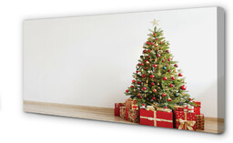 Obraz na płótnie Choinka prezenty dekoracje