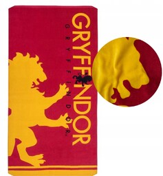 Harry Potter Duży Ręcznik plażowy 70x140 Gryfindor bawełniany