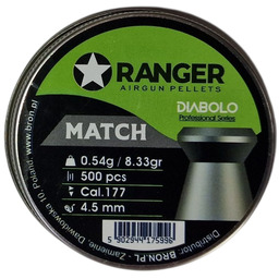 Śrut 4,5 mm Diabolo RANGER Professional Match płaski