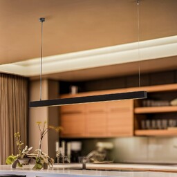 Lampa wisząca Lungo Eko-Light, możliwość ściemniania, czarny, salon