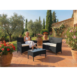 Komplet mebli na taras z technorattanu (2 x