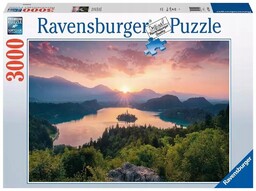 Puzzle 3000 elementów. Jezioro Bled, Słowenia