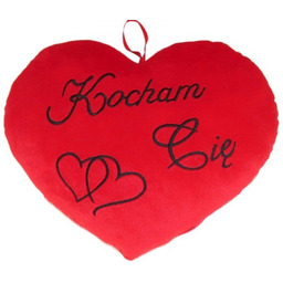 pluszowe serce Kocham Cię 37cm S1569