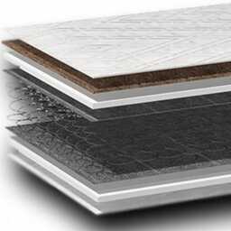 Materac 140x200 sprężynowy bonellowy z kokosem usztywniony Premium