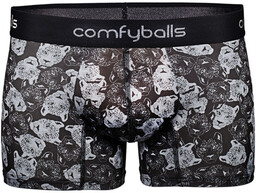 COMFYBALLS Bokserki do biegania REGULAR PERFORMANCE black cheetah
