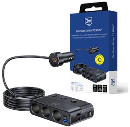 3mk Car Power Splitter PD 120W Rozdzielacz gniazda