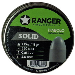 Śrut 4,5 mm Diabolo RANGER Professional Solid półokrągły