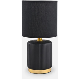 Lampa stołowa nocna czarno złota HS8720-BL - Zuma
