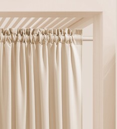 ZASŁONA OGRODOWA AURA - Kremowa 180x250 Taśma