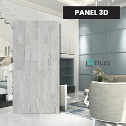 Fornir Samoprzylepny Panel 3D White Quartz Marble 15x60x0,2