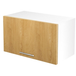 Szafka górna okapowa biała / dąb miodowy mat
