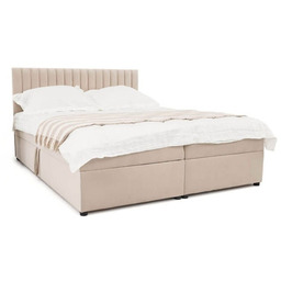 Łóżko kontynentalne z pojemnikiem BELANIA III z topperem