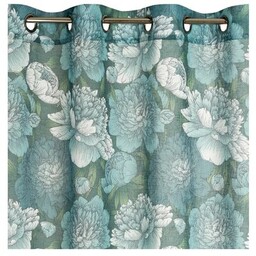 EUROFIRANY Zasłona Aster 140 x 250 cm Oliwkowo-turkusowy