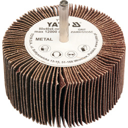 Yato Ściernica listkowa trzpieniowa 80x40x6 p150 YT-83386